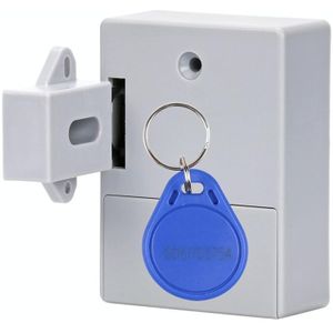 T3 ABS magnetische kaart inductie slot onzichtbare bilaterale open kast deurslot (grijs)