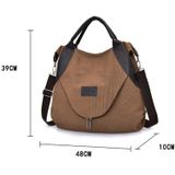 Eenvoudige vrouwen tas grote capaciteit zak reizen hand tassen voor vrouwen vrouwelijke handtas ontwerpers Schoudertas (koffie)