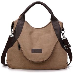 Eenvoudige vrouwen tas grote capaciteit zak reizen hand tassen voor vrouwen vrouwelijke handtas ontwerpers Schoudertas (koffie)