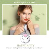 S925 Sterling Silver Cat Hanger DIY Bracelet Ketting Accessoires  Style:Pendent