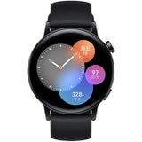 Huawei Horloge GT 3 Smart Horloge 42mm Rubber Polsband  1.32 Inch Amoled Screen  Ondersteuning Hartslag Monitoring / GPS / 7-Days Battery Life / NFC