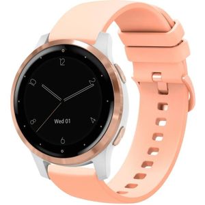 Voor Garmin Vivoactive 4S 18mm effen kleur zachte siliconen horlogeband