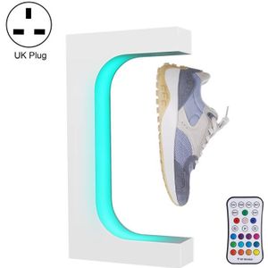 LM-001 LED-verlichting magnetische levitatieschoenen displaystandaard  stijl: 15 mm wit + kleur licht + RC (UK-stekker)