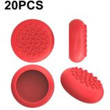 20 PCS Perifere Knop VR Handvat Rocker Siliconen Beschermhoes  Voor Oculus Quest 2 (Rood)