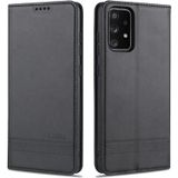 Voor Samsung Galaxy A52 5G AZNS magnetische kalf textuur horizontale flip lederen geval met kaart slots & houder & portemonnee (zwart)