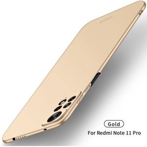 For Xiaomi Redmi Note 11 Pro Global MOFI Frosted PC Ultra-thin Hard  Phone Case(Gold)