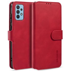 Voor Samsung Galaxy A32 4G DG. MING Retro olie kant horizontale flip lederen geval met houder  kaart slots & portemonnee (rood)