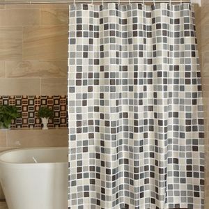 Waterdicht en meeldauw gordijn Plaid textuur polyester doek douche gordijn badkamer gordijnen  grootte: 240x200cm