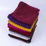 Winter plus Velvet Thicken warme Pullover gebreide sjaal  grootte: 47 x 22cm (geel)