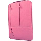 Universele 15.6 inch Laptoptas Sleeve met Oxford stof en meerdere zijvakjes voor MacBook  Samsung  Lenovo  Sony  Dell  Chuwi  Asus  HP (hard roze)