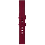 Voor Amazfit GTR 2 8-gesp Siliconen Vervanging Strap Watchband (Wine Red)