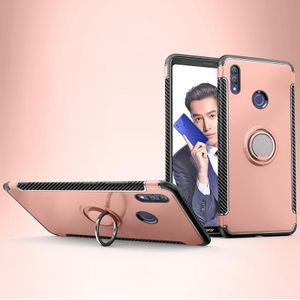 Anti-fall magnetische behuizing met 360 graden roterende armor ring voor Huawei Honor Note 10 (Rose Gold)