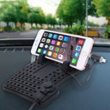 YK-22 siliconen Pad Dash Mat Cell Phone auto Mount houder Cradle Dock met 2 in 1 opladen kabel met magnetische adsorptie  voor iPhone  Galaxy  Huawei  Xiaomi  Sony  LG  HTC  Google en andere Smartphones en GPS