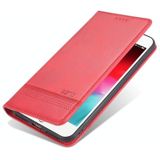 AZNS Magnetic Calf Texture Horizontale Flip Lederen case met kaartslots & houder & portemonnee voor iPhone 8 Plus/7 Plus(Rood)