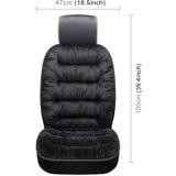 Auto dikke pluche Stoelkussen warmer cover winter Seat mat (zwart)