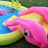 Home Grote Cartoon Animal Drama Zwembad Water Spray Opblaasbare Zwembad Slide Pool (Piraat)