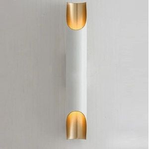 warm licht moderne wand lamp LED aluminiumlegering pijp verlichting  stijl: single-Tube wit