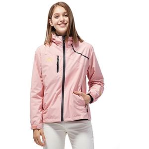 Ladys Outdoor Sports Single Layer Stormsuit Slijtbestendig waterdichte paar bergbeklimmen pak (kleur: roze maat: XL)