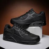 Heren sportschoenen lente paar luchtkussen sneakers casual schoenen  maat: 36 (volledig zwart)