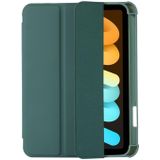 Voor iPad mini 6 acryl 3-opvouwbare lederen tablethoes