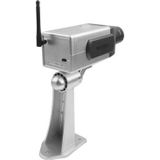 Fake Dummy Wireless Surveillance IR LED Security Camera with 45 Rotation(Silver)