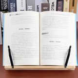Houten leesrek Kinderen Notebook Stand Anti-bijziendheid Boek Standaard  Kleur: Log ijzer Clip