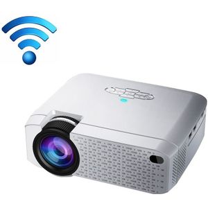 D40W 1600 Lumens Portable Home Theater LED HD Digital Projector Mirroring Version (Zilver)