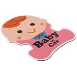 Baby in Auto Gratis Sticker Waarschuwingssticker