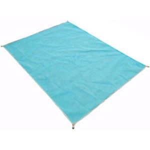 Zand gratis Mat lichtgewicht opvouwbare buiten picknick matras Camping kussen strand Mat  maat: 2x2m(Blue)