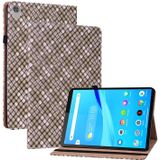 Voor Lenovo Tab M8 HD TB-8505F 8.0 Kleur Weave Lederen Tablet Case met Houder (Brown)