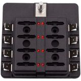 1 op de 8 uit Fuse Box PC Terminal blok zekering houder Kits met LED-Indicator van de waarschuwing voor Auto Auto Truck boot