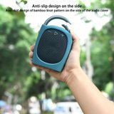 Voor JBL Clip 4 Bluetooth Speaker Siliconen Case Beschermhoes Met Bandjes (Zwart)