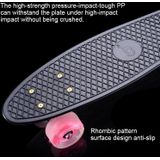 Shining Fish Plate scooter single Tilt vier wiel skateboard met 72mm wiel (zwart roze)