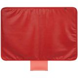 For 24 inch Apple iMac Portable Dustproof Cover Desktop Apple Computer LCD Monitor Cover with Storage Bag (Red)