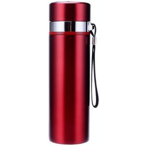 304 Vacum Roestvrij staal Vacum Business Water Cup Outdoor Car Straight Cup  Capaciteit: 450ml (Rood)