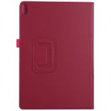 Voor Lenovo Tab 4 10 Plus (TB-X704) / Tab 4 10 (TB-X304) Litchi Texture Solid Color Horizontal Flip Leather Case met Holder & Pen Slot (Rose Red)