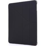 Voor iPad Air 2 Airbag Vervorming Horizontale Flip Lederen Behuizing met houder & penhouder(zwart)
