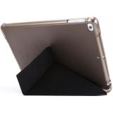 Voor iPad Air 2 Airbag Vervorming Horizontale Flip Lederen Behuizing met houder & penhouder(zwart)