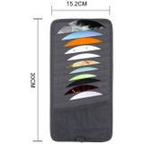 Auto Visor CD DVD schijf Card Case houder Clipper zak houden voor 12PCS Disks(Black)