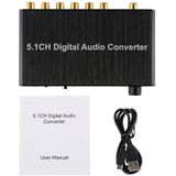 5.1ch Digitale AudioDecoder Converter met optische Toslink SPDIF coaxiaal voor Home Theater / PS4 / PS3 / XBOX360  steun volumeregeling  AC-3  DTS