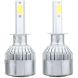 2 stk H1 36W 3600 LM 6000K IP68 Canbus constante huidige auto LED koplamp met 2 COB-lampen  DC 9-36V(White Light)