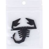 Scorpion vorm glanzende metalen auto gratis Sticker(Black)