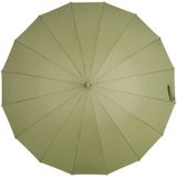 Lange steel dubbele 16 bone zonnige en regen paraplu voor tweerlei gebruik (Matcha groen)