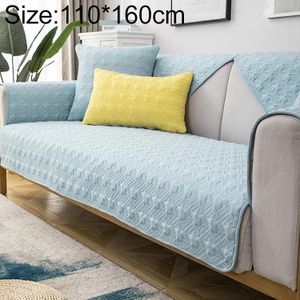 Vier seizoenen universele eenvoudige moderne antislip volledige dekking sofa cover  maat: 110x160cm (Houndstooth blue)