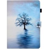 Voor Galaxy Tab A 8.0 (2015) T350 Painted Horizontal Flat Leather Case with Sleep Function & Card Slot & Buckle Anti-skid Strip & Bracket & Wallet(Tree in Water)