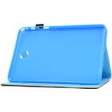 Voor Galaxy Tab A 8.0 (2015) T350 Painted Horizontal Flat Leather Case with Sleep Function & Card Slot & Buckle Anti-skid Strip & Bracket & Wallet(Tree in Water)