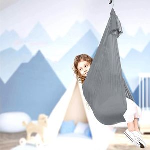 Kinderen elastische hangmat indoor outdoor swing  maat: 1x2.8m