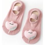 3 paren baby sokken cartoon pop anti-slip anti-out katoen baby vloer sokken  toyan sokken: s 0-1 jaar oud (roze katoenen bloem)