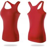 Tight Training Yoga Running Fitness Quick Dry Sports Vest (Kleur: Rood formaat:XL)