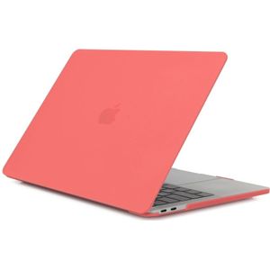 Laptop Frosted stijl PC beschermende case voor MacBook Pro 15 4 inch A1990 (2018) (koraal rood)
